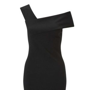 Miss Selfridge Asymmetric Bardot Dress